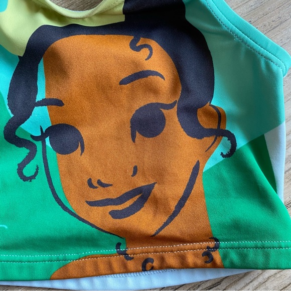 Hanna Andersson Disney Collection Princess Tiana Two Piece Swimsuit Size 6-7 - Picture 4 of 13